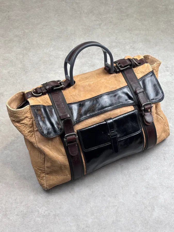 Marni Beige Leather Color-Block Handle Bag gIAQWpw 0
