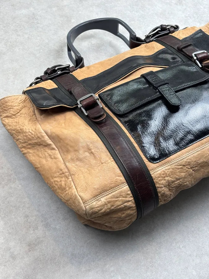 Marni Beige Leather Color-Block Handle Bag gIAQWpw 6