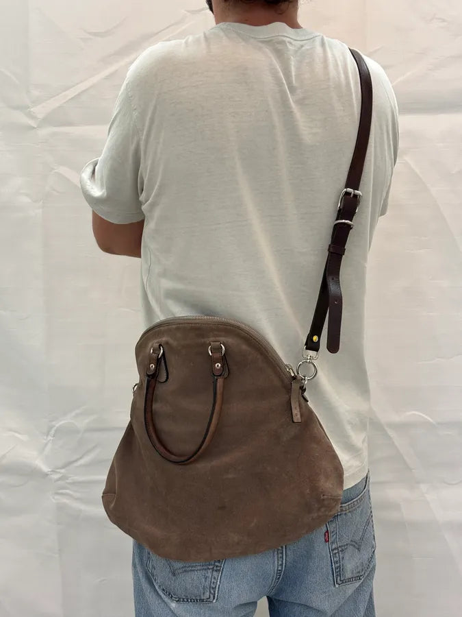 Marni Beige Suede Leather Handle Bag oAufIzG 2