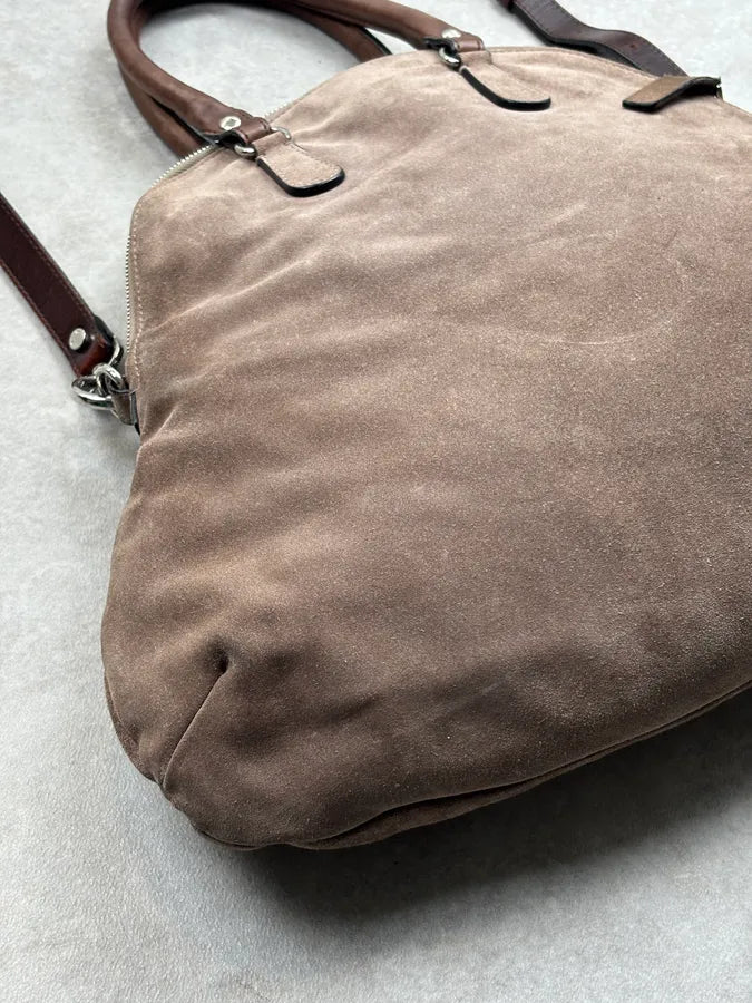 Marni Beige Suede Leather Handle Bag oAufIzG 12