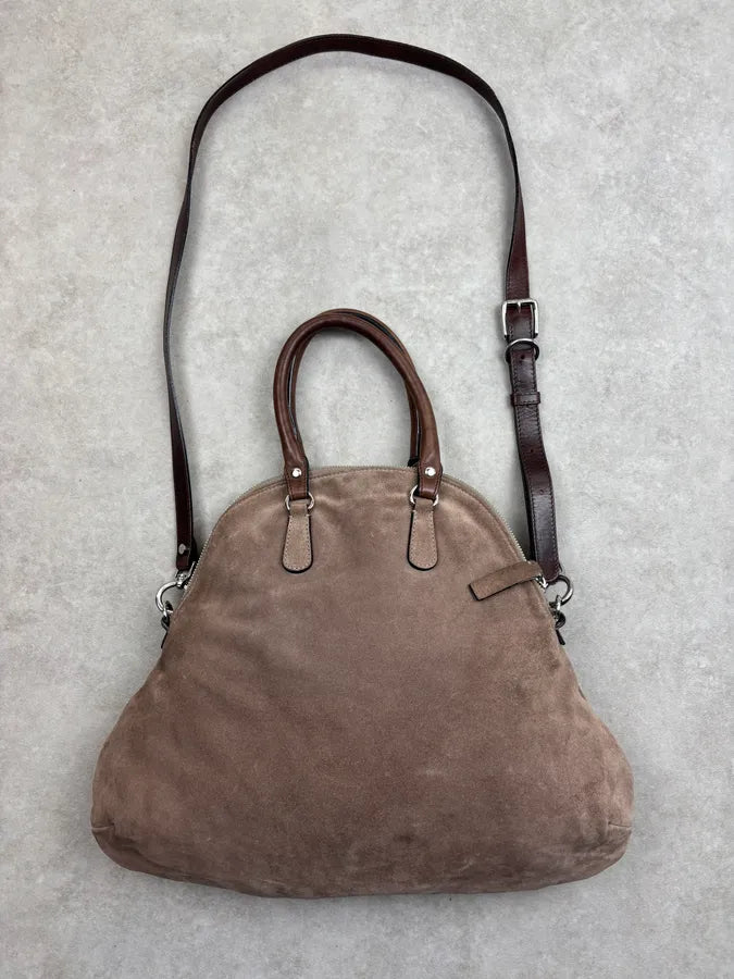 Marni Beige Suede Leather Handle Bag oAufIzG 10