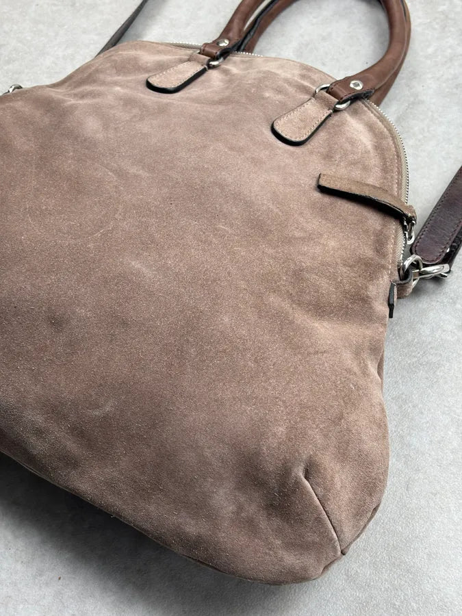 Marni Beige Suede Leather Handle Bag oAufIzG 11