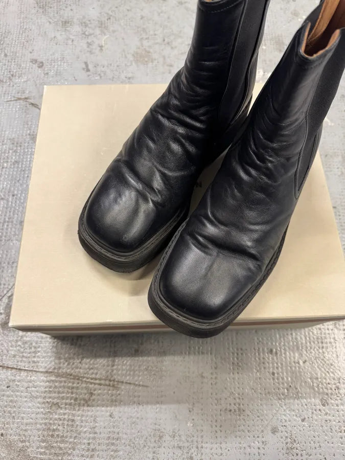 Marni Black Leather Premium Boots QpSteFb 3