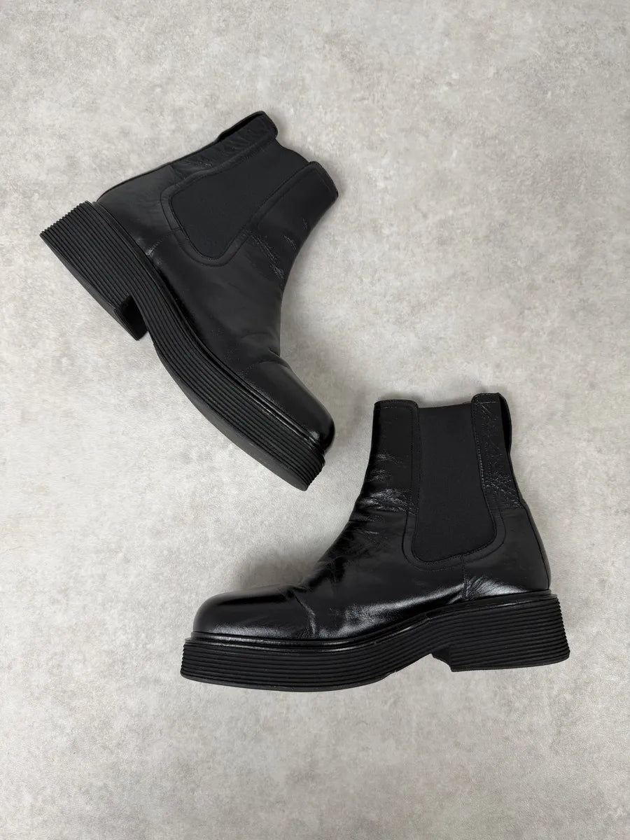 Marni Black Premium Leather Boots ReXvgDJ 4