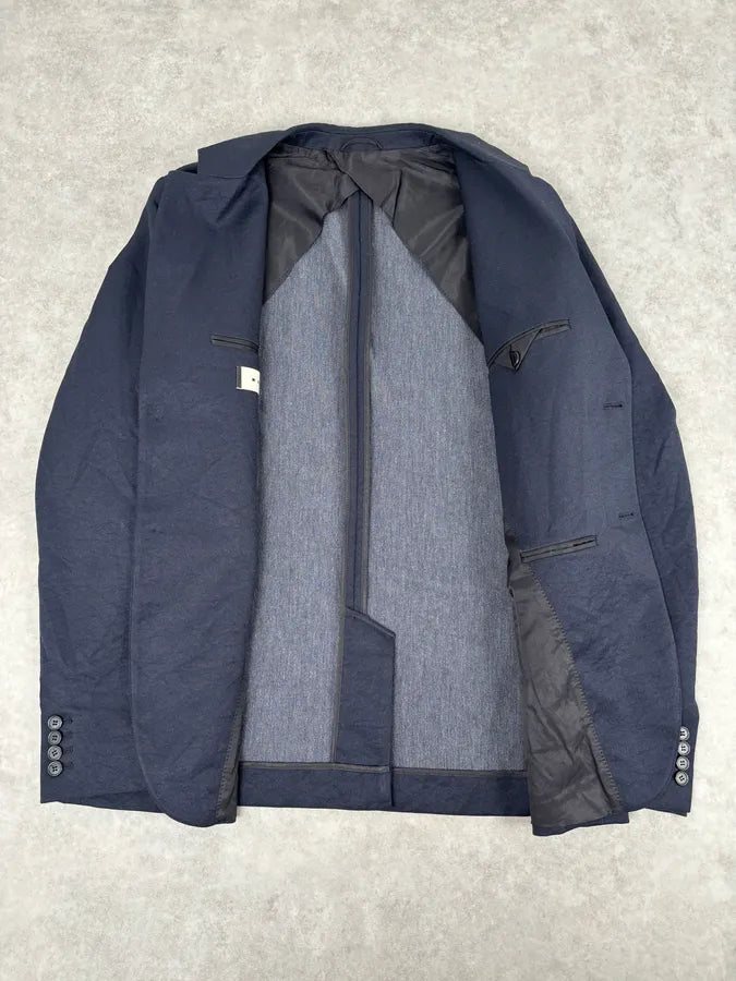 Marni Navy Wool Classy Blazer Jacket VBChnbp 6