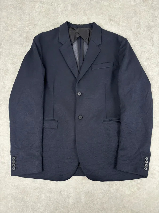 Marni Navy Wool Classy Blazer Jacket VBChnbp 0