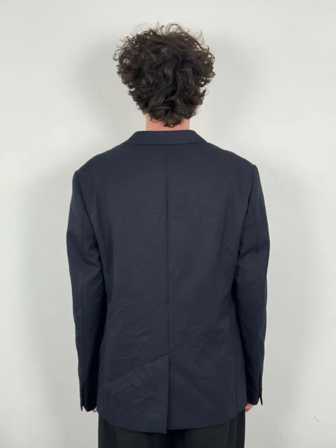 Marni Navy Wool Classy Blazer Jacket VBChnbp 2