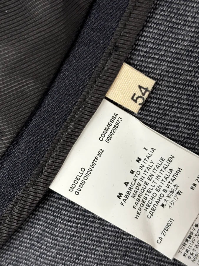 Marni Navy Wool Classy Blazer Jacket VBChnbp 9