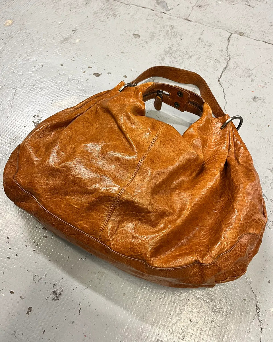 Marni Brown Cognac Hobo Leather Bag LHXjJbC 3