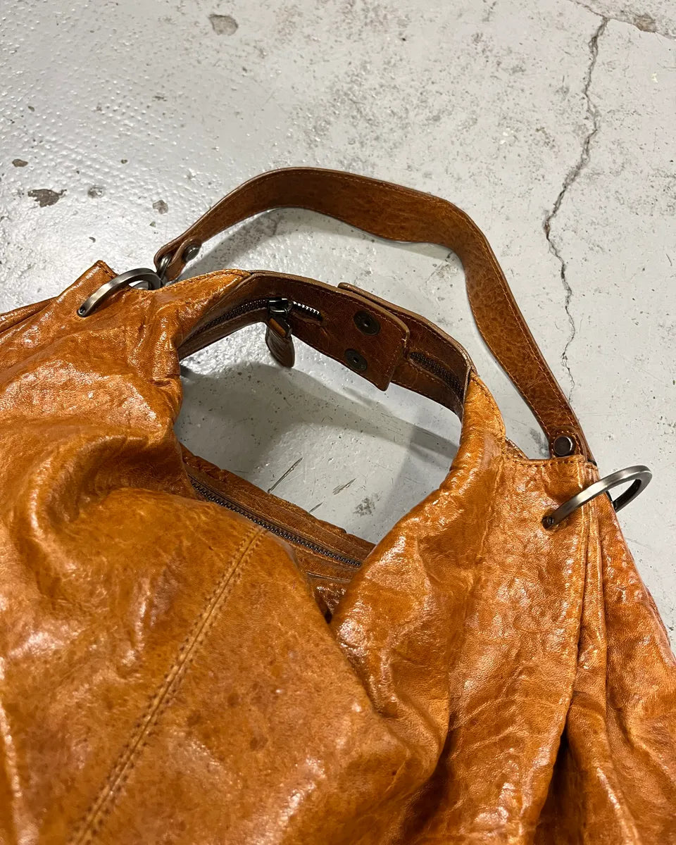 Marni Brown Cognac Hobo Leather Bag LHXjJbC 4