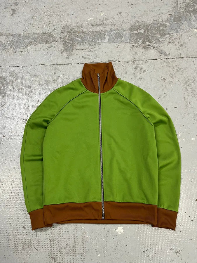 AW2024 Marni Green & Brown Zip-up Sweater uzizsex 0