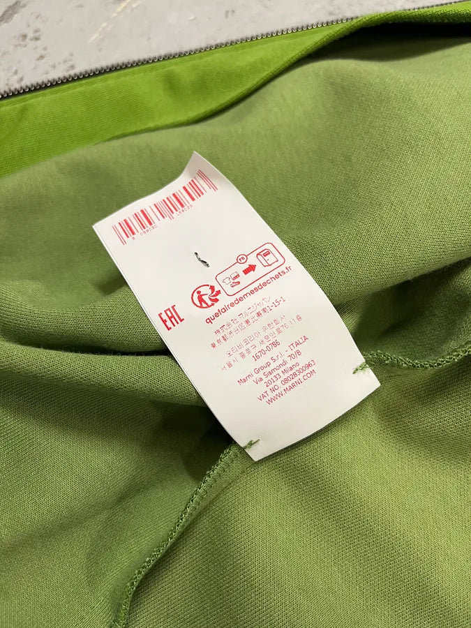 AW2024 Marni Green & Brown Zip-up Sweater uzizsex 10