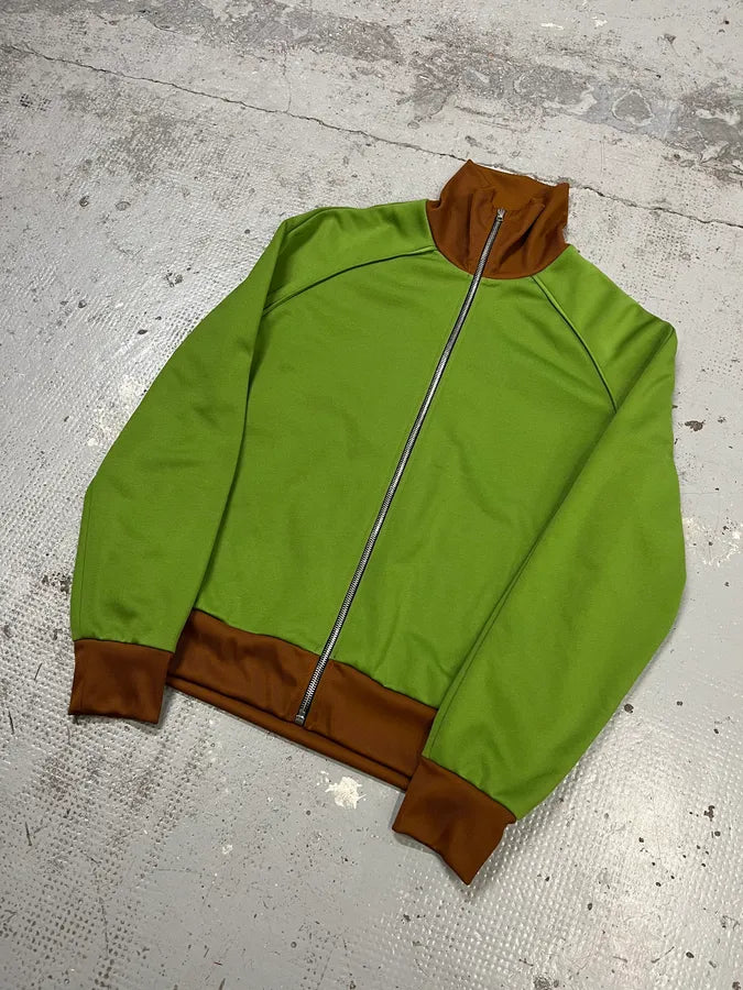 AW2024 Marni Green & Brown Zip-up Sweater uzizsex 3