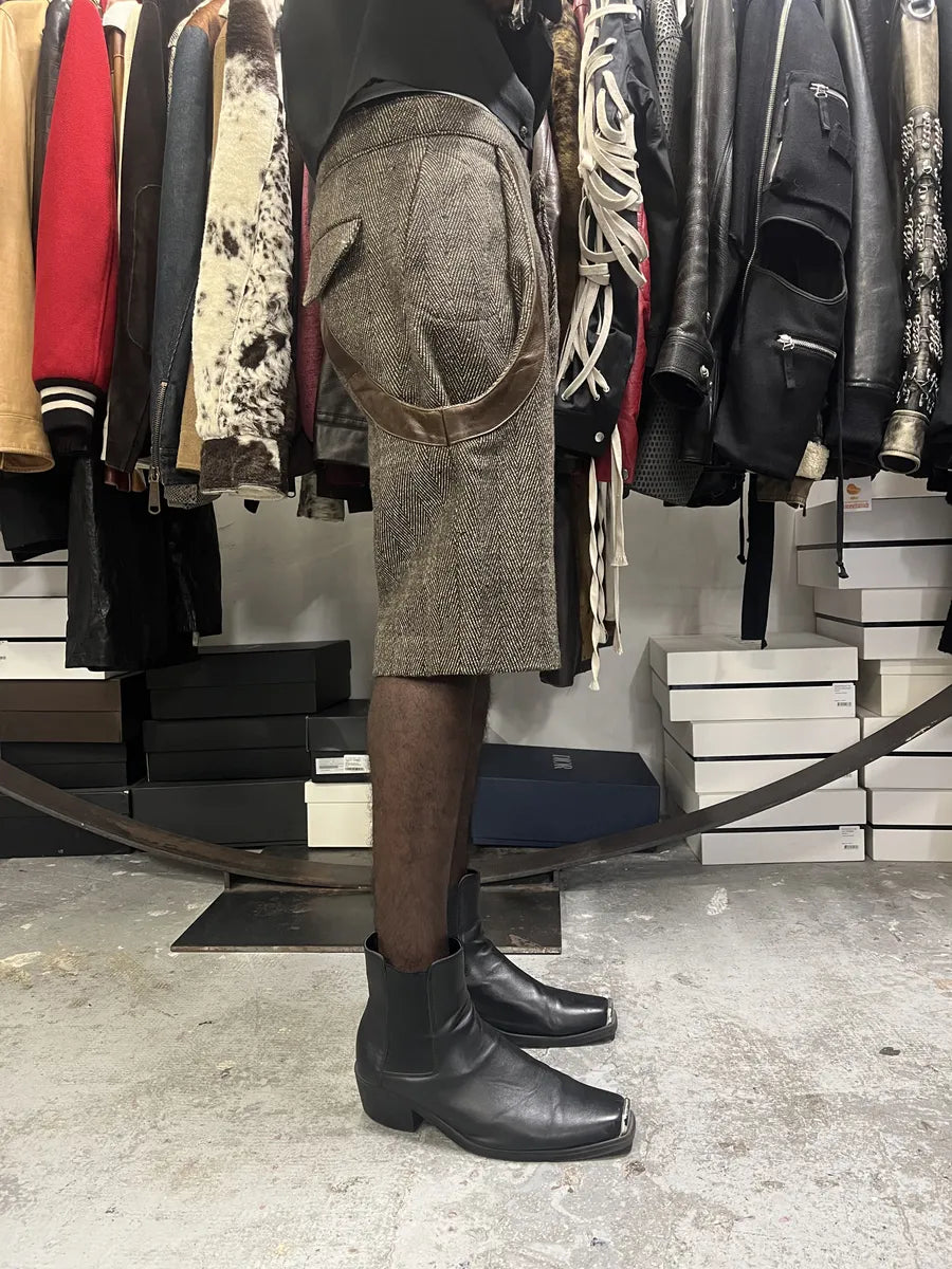Marni Grey Cashmere Elegant Shorts FPFRMow 2