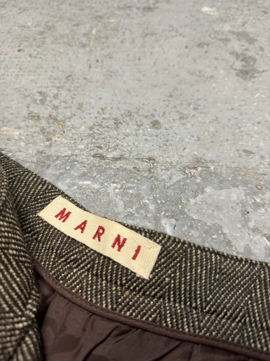 Marni Grey Cashmere Elegant Shorts FPFRMow 7