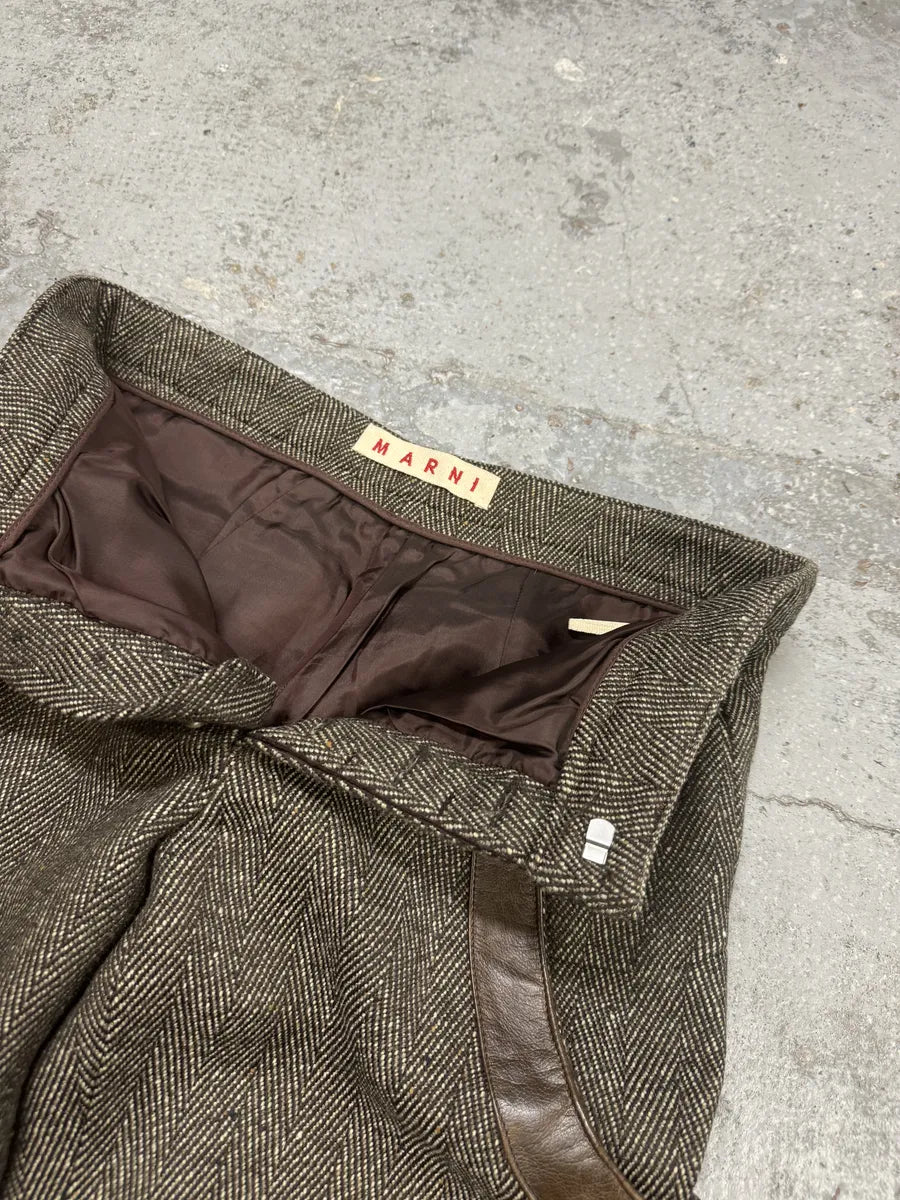 Marni Grey Cashmere Elegant Shorts FPFRMow 8