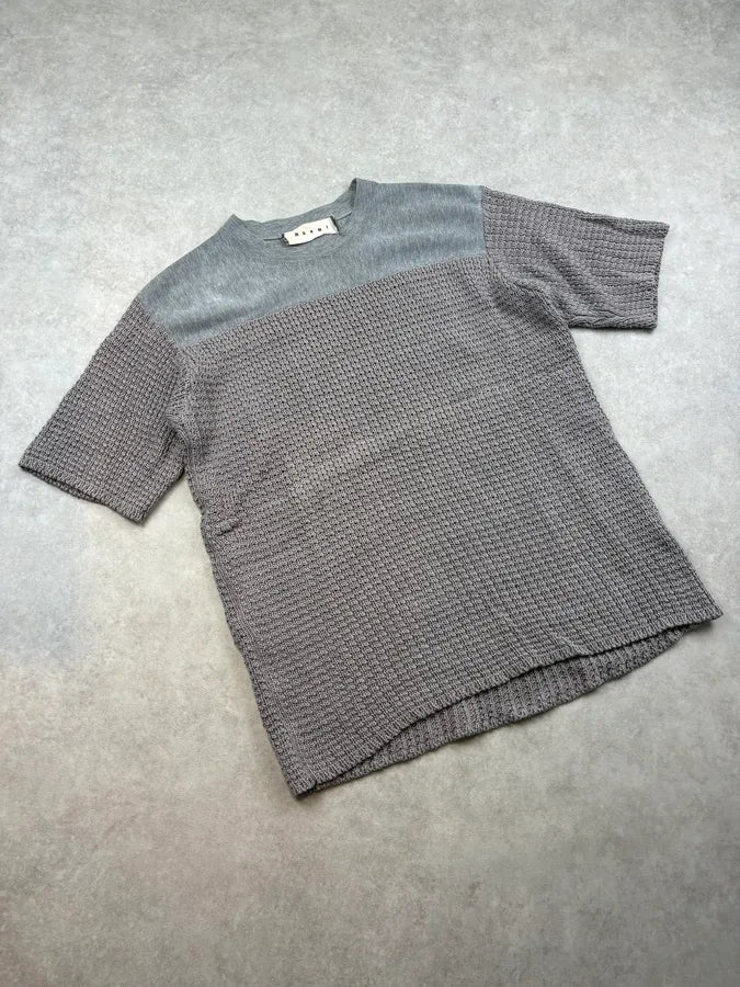 Marni Grey Hybrid Knitted T-Shirt wNeAqBv 3