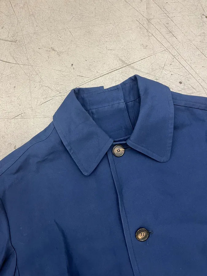 Marni Navy Front Cropped Buttoned Blend Jacket fxbUyfK 3