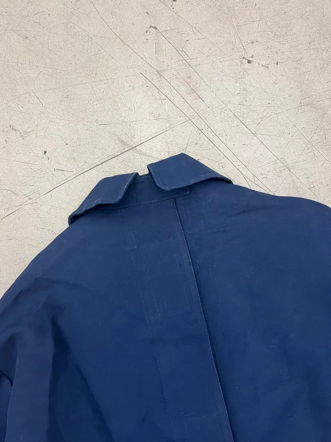 Marni Navy Front Cropped Buttoned Blend Jacket fxbUyfK 6