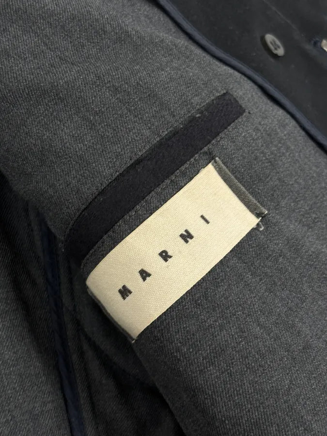Marni Navy Wool Classy Officer Jacket aAgDwiL 11