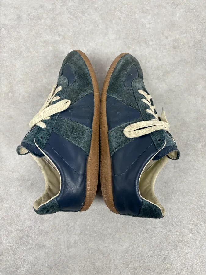 Martin Margiela Blue Replica Suede Leather Shoes SSnbvIp 3
