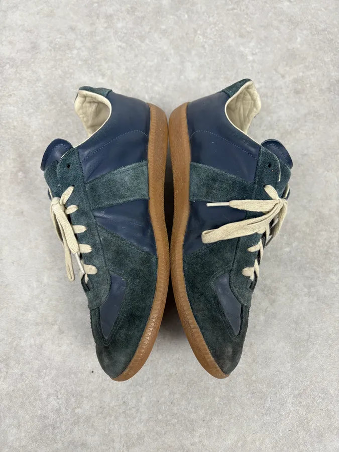 Martin Margiela Blue Replica Suede Leather Shoes SSnbvIp 4
