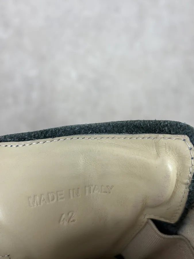 Martin Margiela Blue Replica Suede Leather Shoes SSnbvIp 8