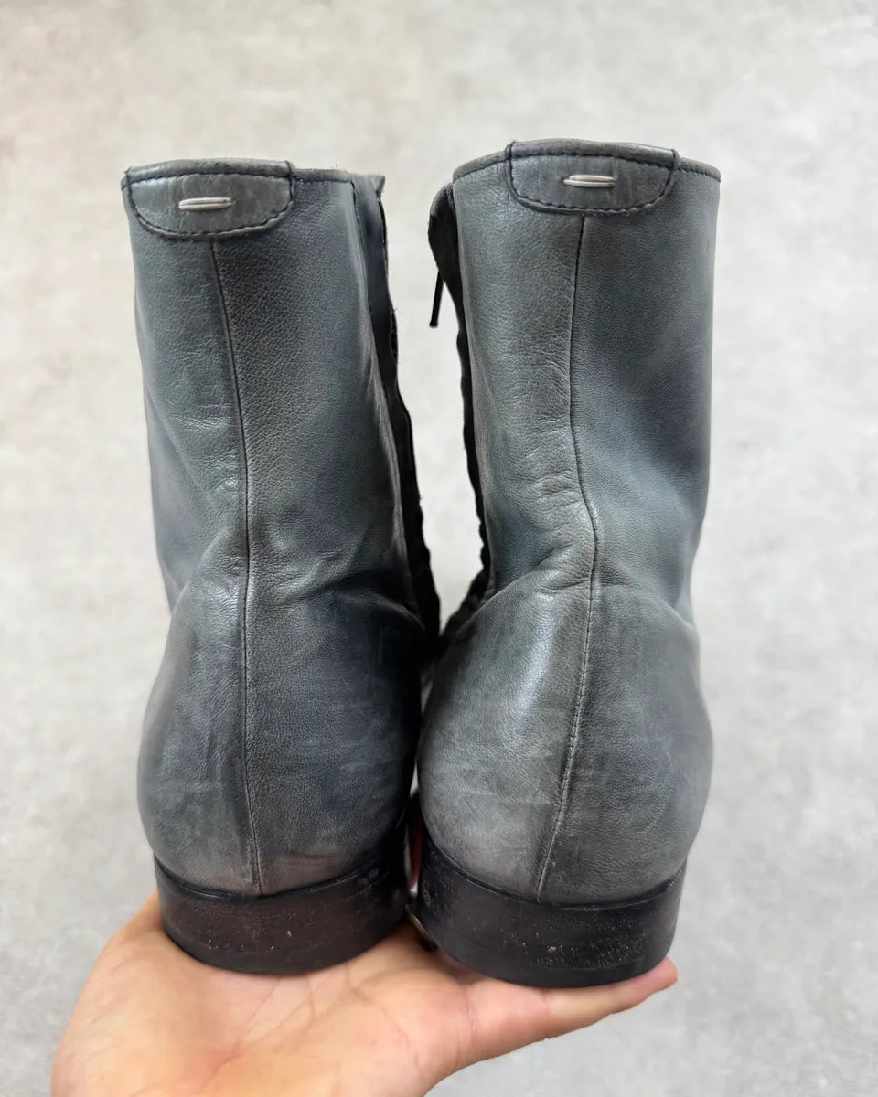Martin Margiela Grey Leather Chelsea Boots tXKfGZt 6