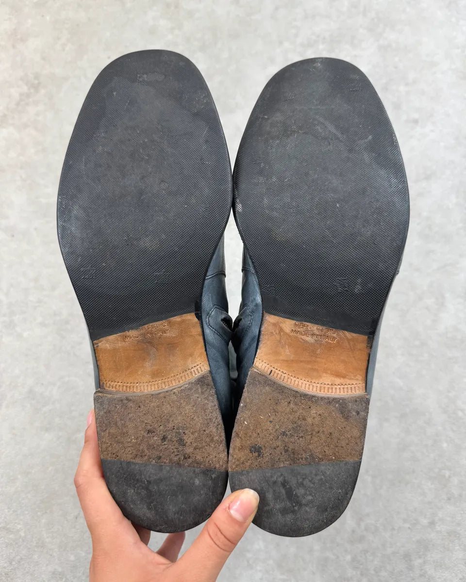 Martin Margiela Grey Leather Chelsea Boots tXKfGZt 8