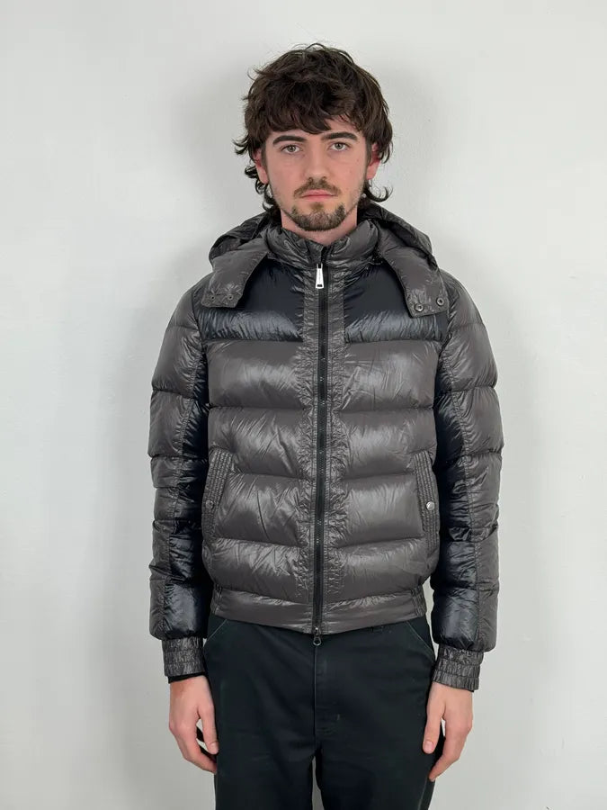 Massimo Rebecchi Black & Brown Hooded Puffer Jacket thUzlhP 0