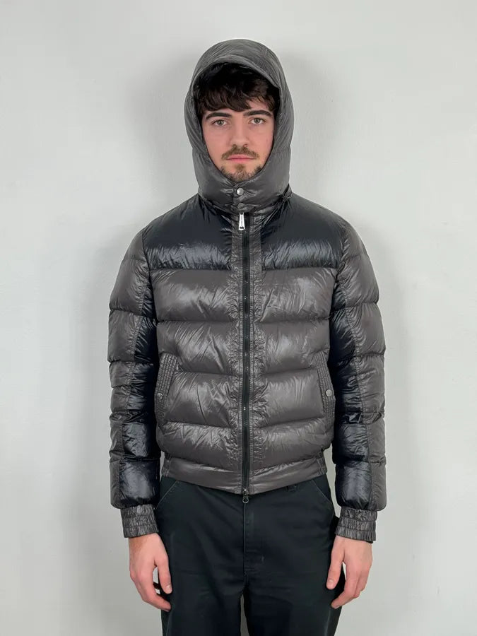 Massimo Rebecchi Black & Brown Hooded Puffer Jacket thUzlhP 1