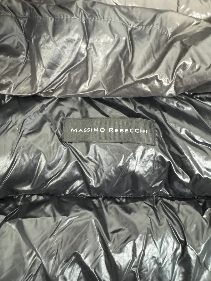 Massimo Rebecchi Black & Brown Hooded Puffer Jacket thUzlhP 10