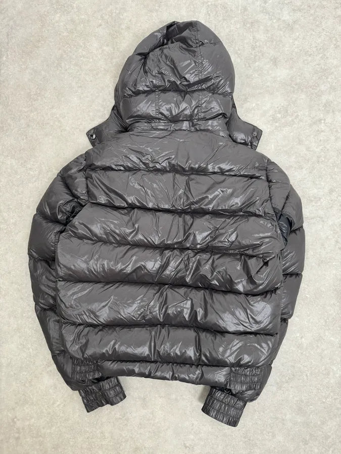 Massimo Rebecchi Black & Brown Hooded Puffer Jacket thUzlhP 8