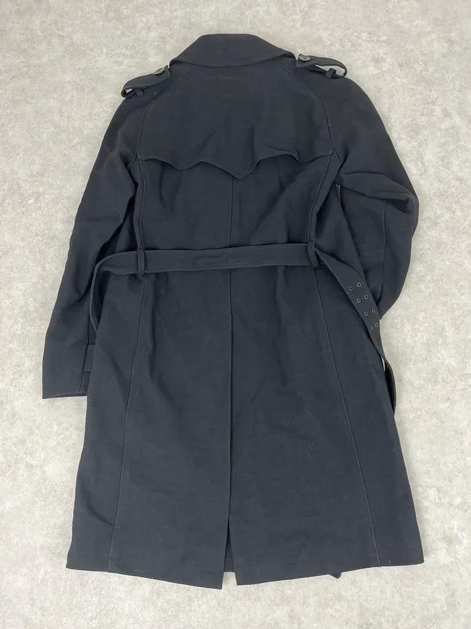 Massimo Rebecchi Black Classy Trench Coat mCSJngA 5