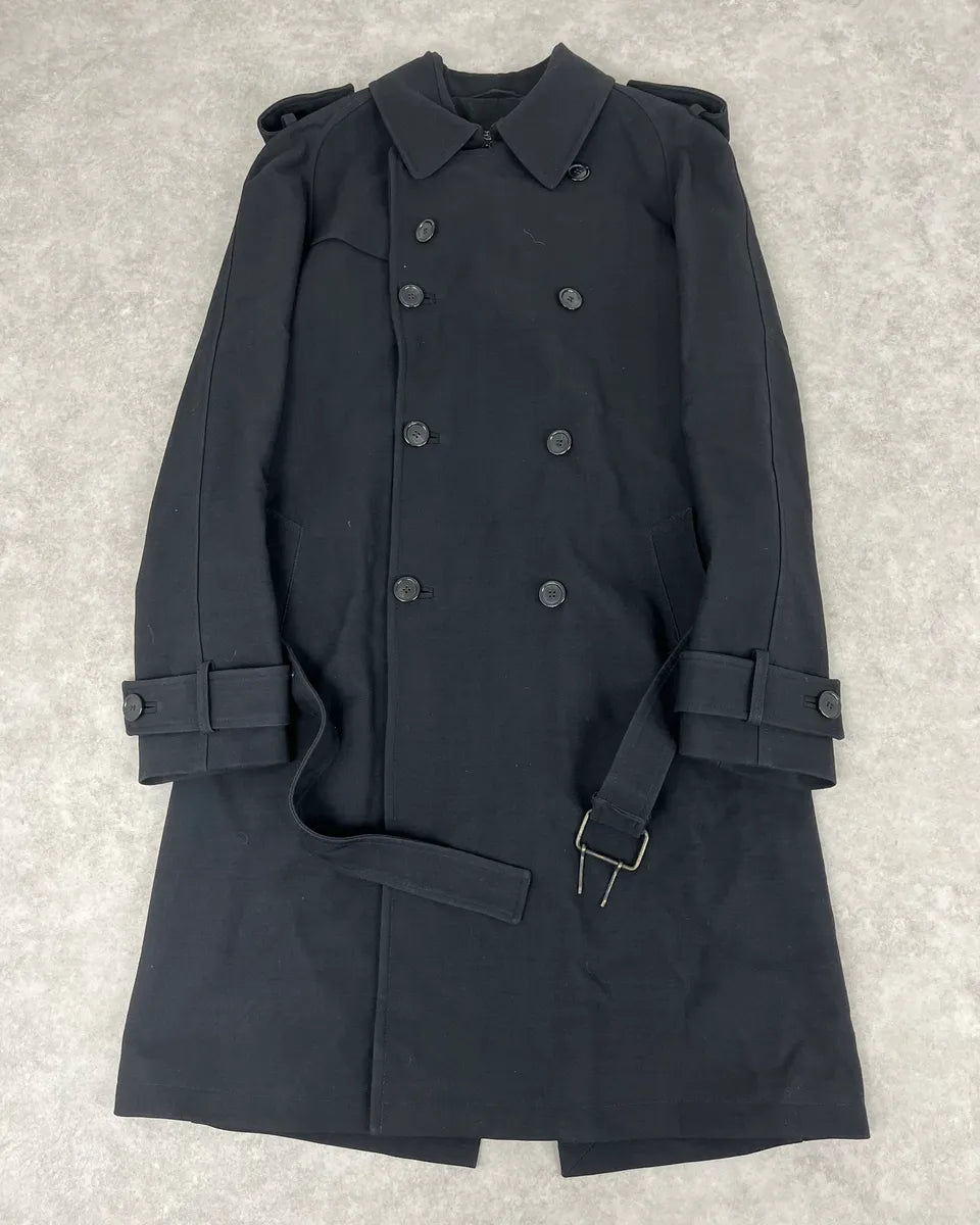 Massimo Rebecchi Black Classy Trench Coat mCSJngA 0