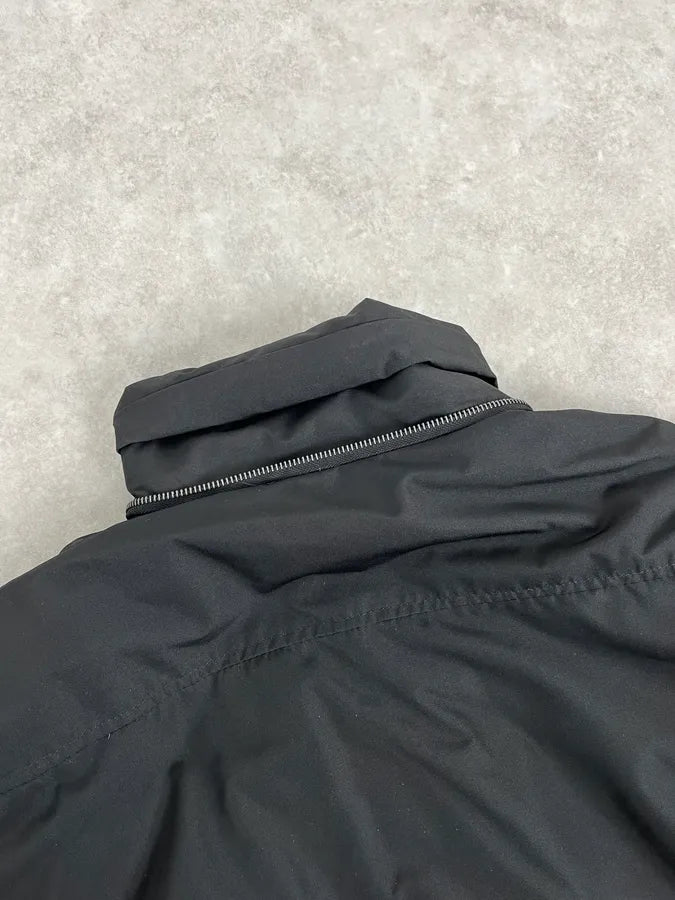 Massimo Rebecchi Black Puffer Jacket CLERVsm 6