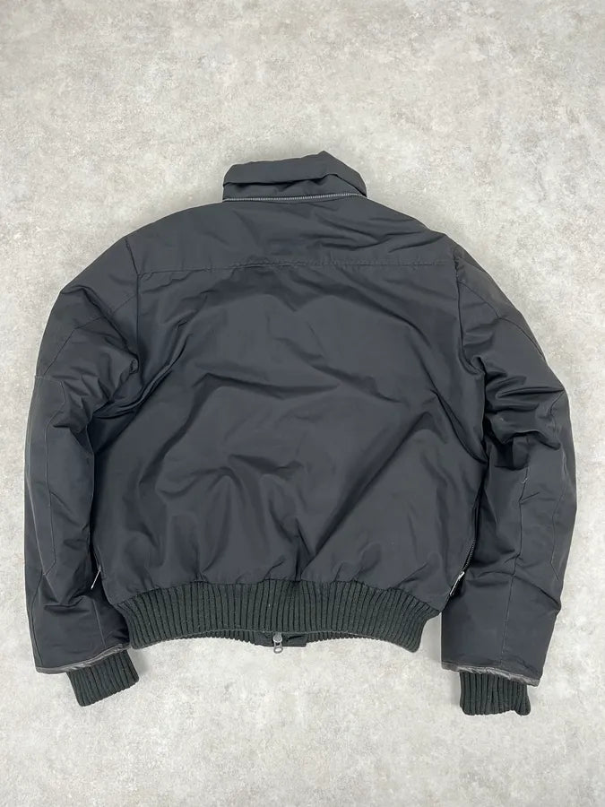 Massimo Rebecchi Black Puffer Jacket CLERVsm 5