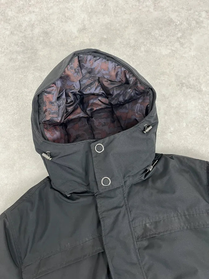 Massimo Rebecchi Black Puffer Jacket CLERVsm 3
