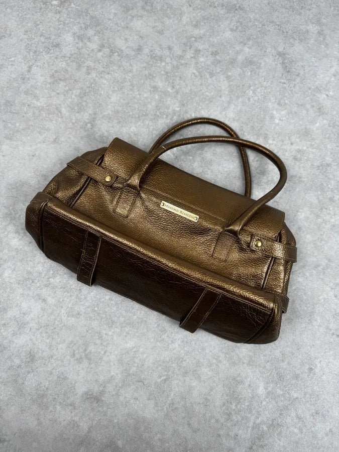 Massimo Rebecchi Gold Leather Handle Bag OsmxxDH 5