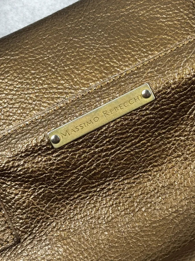 Massimo Rebecchi Gold Leather Handle Bag OsmxxDH 8