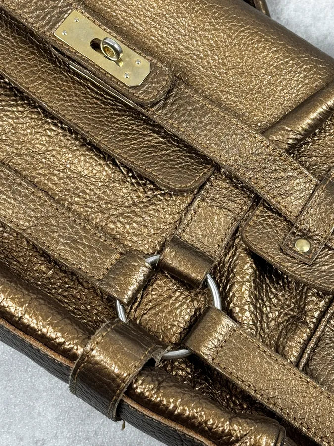 Massimo Rebecchi Gold Leather Handle Bag OsmxxDH 6