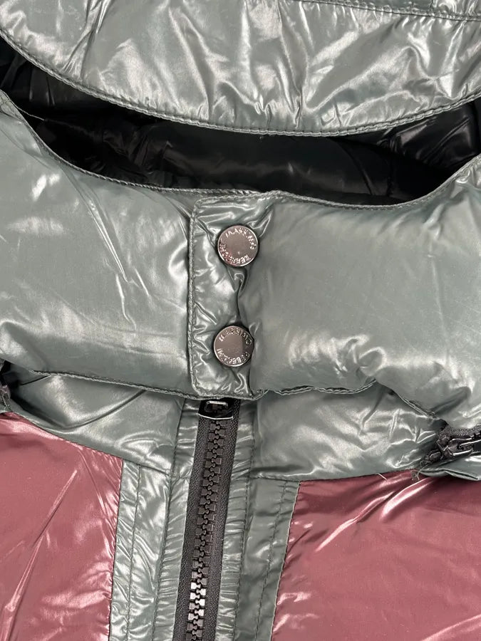 Massimo Rebecchi Green & Bordeaux Extra Hooded Puffer Jacket WSTbvWV 7