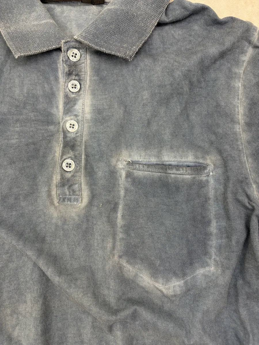 Massimo Rebecchi Faded Blue Washed Polo BJKnDHW 5
