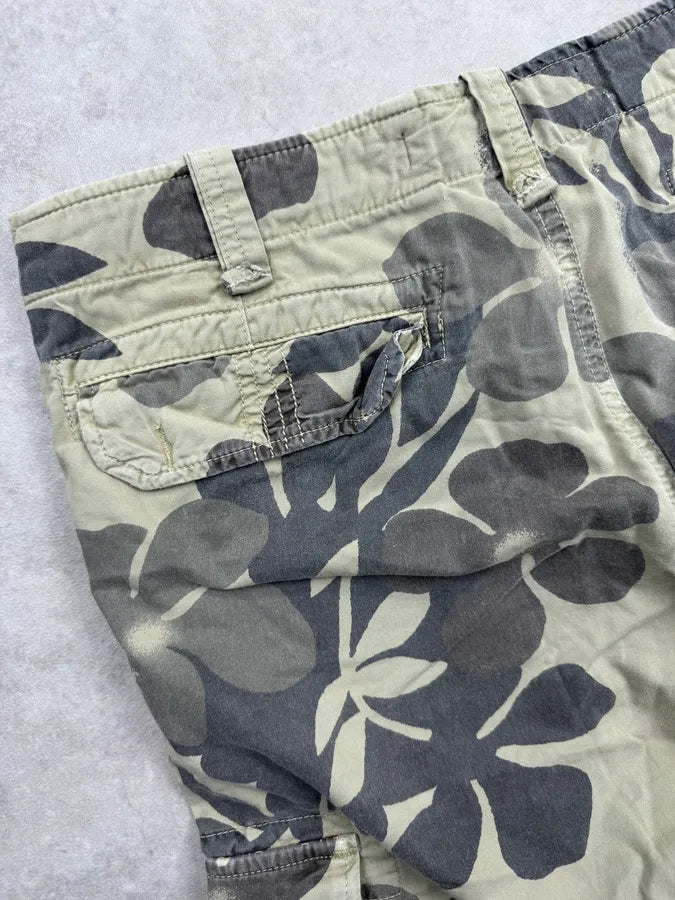 Massimo Rebecchi Khaki Cotton Floral Cargo ShortS YsHHfBR 8