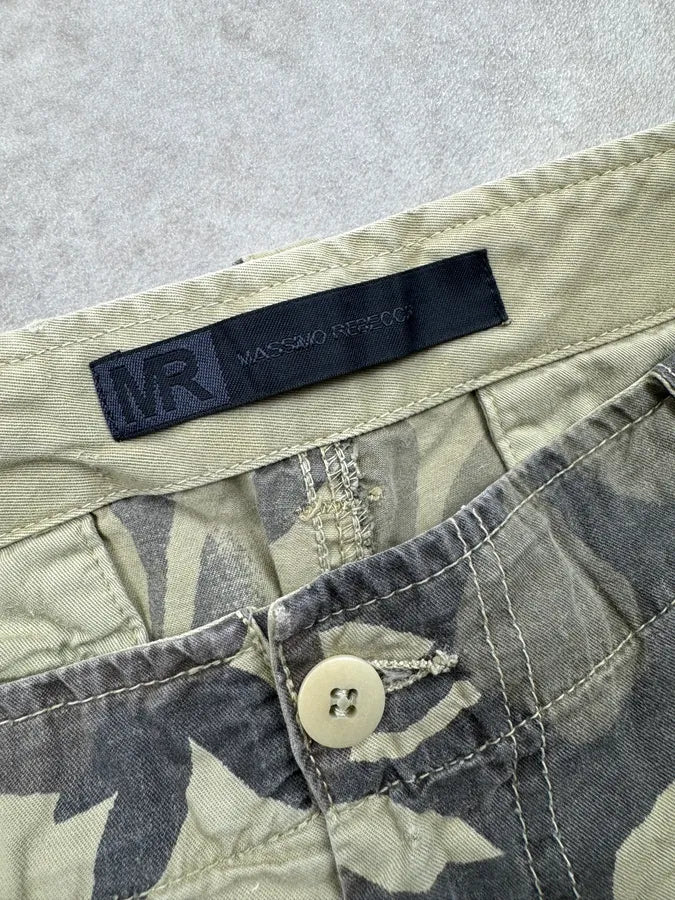 Massimo Rebecchi Khaki Cotton Floral Cargo ShortS YsHHfBR 9