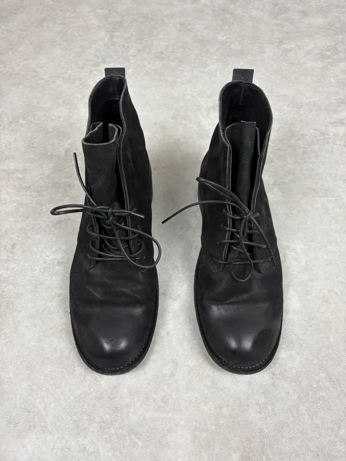 Mattia Capezzani Black Eroded Leather Boots ZUqIwrW 1
