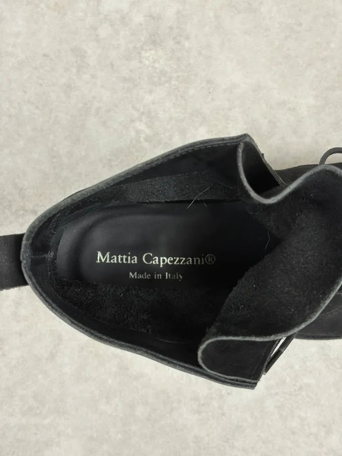 Mattia Capezzani Black Eroded Leather Boots ZUqIwrW 8
