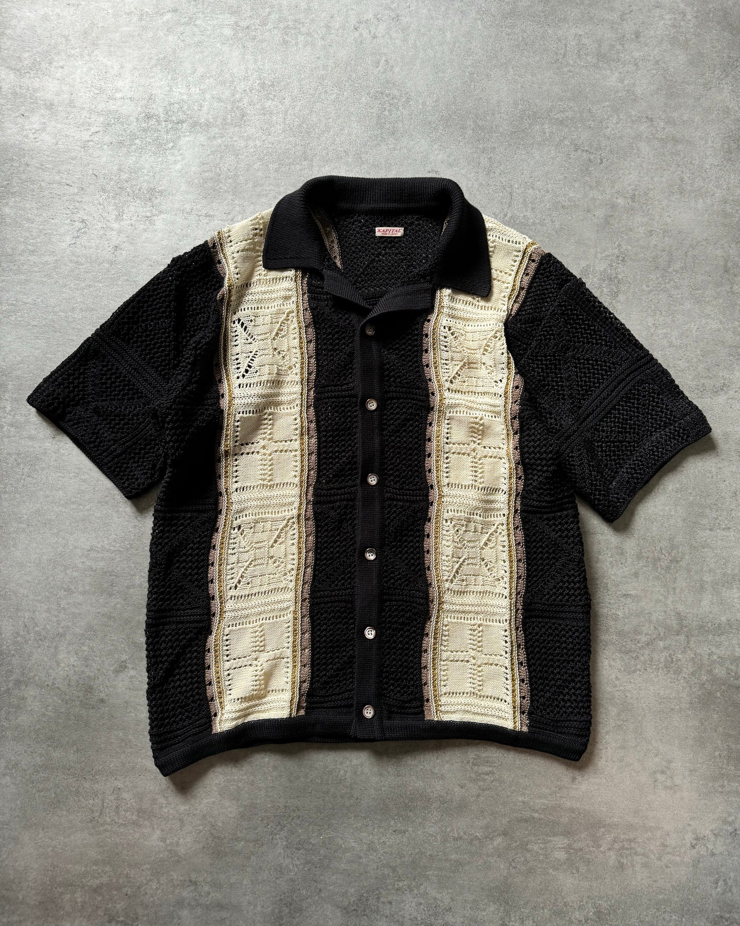 AW2024 Kapital Black Japanese Cozy Shirt (L) - 3