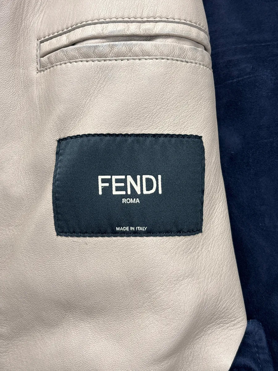 SS2015 Fendi Beige Multi-Zip Belted Biker Leather Jacket mcmaaHEi 12
