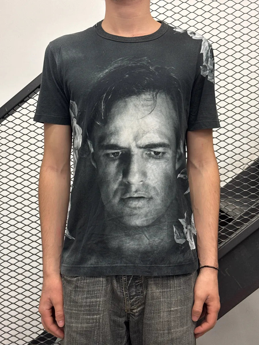 2010s Dolce & Gabbana Black Portrait T-Shirt mdrNvDfO 1